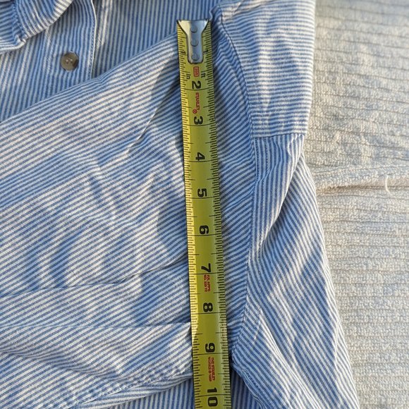 Vintage pinstripe scarecrow harvest button down - Picture 10 of 10